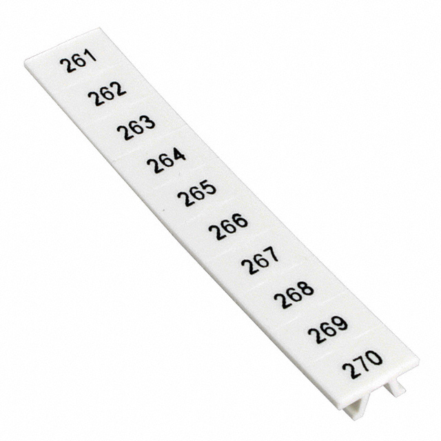 Connector Label, Snap In For 6.2mm Wide Terminal Blocks